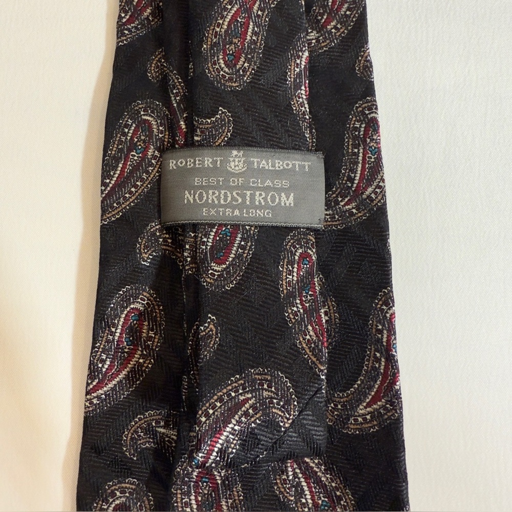 Robert Talbott Best Of Class Men's Silk‎ Paisley Tie Extra Long Tie